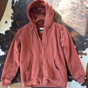 Blue Mountain Sherpa Lined Zip Up Jacket